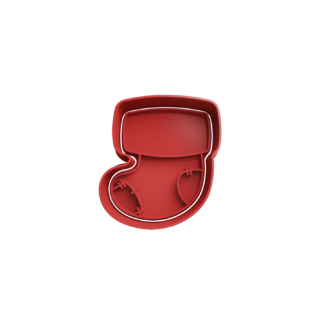 Media Soquete de Navidad Cortador de Galletas