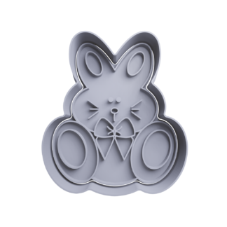 Conejo con Moño Cortador de Galletas