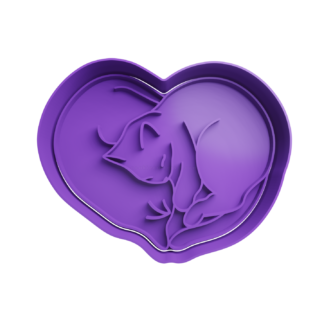 Gatos Corazón Cortador de Galletas