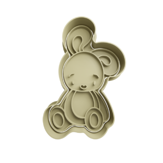 Conejito Sentado Cortador de Galletas