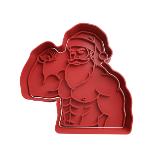 Papa Noel Fuerte Cortador de Galletas