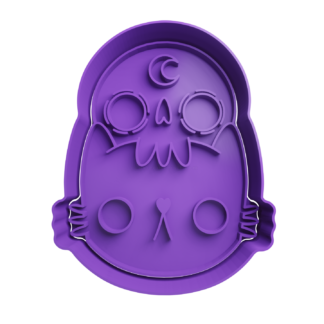 Gato y Craneo Cortador de Galletas