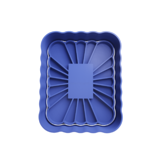 Rectangulo con Petalos Cortador de Galletas