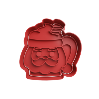 Papa Noel Cabeza con Forma de Taza Cortador de Galletas