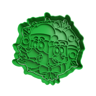 Bingo y Heeler Navidad Cortador de Galletas