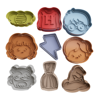 Set Harry Potter Cute Cortador de Galletas