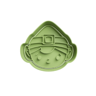 Duende Navideño Cabeza Cortador de Galletas