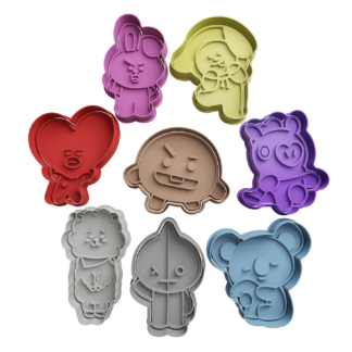 Set BT21 Cortador de Galletas