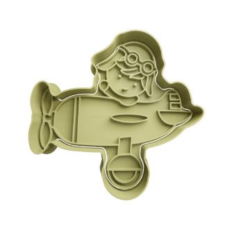 Avion Cute Cortador de Galletas