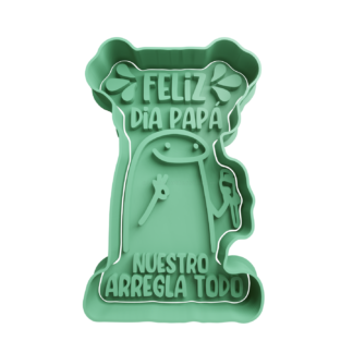Deformito Papa -Feliz dia papa nuestro arregla todo Cortador de Galletas