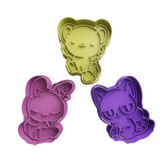 Set Kero Momo and Suppi Kawaii Cortador de Galletas