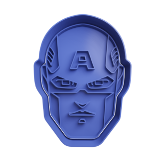 Capitan America Cabeza Cortador de Galletas