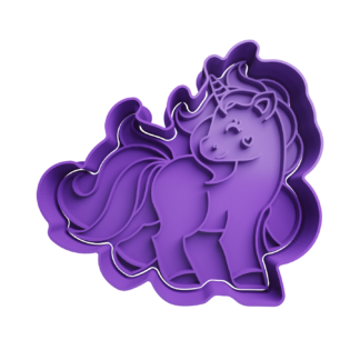 Unicornio Cute Cortador de Galletas