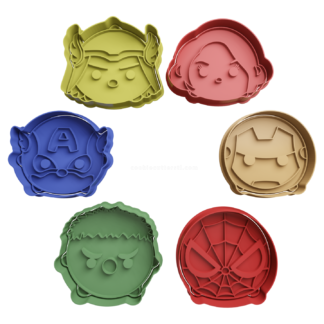 Set Vengadores Tsum Tsum Cortador de Galletas