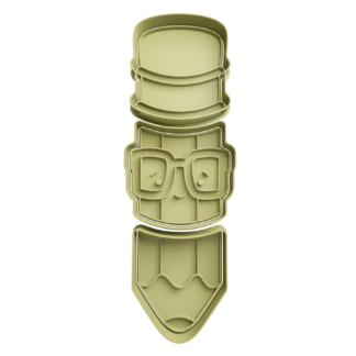 Lapiz con Anteojos Cortador de Galletas