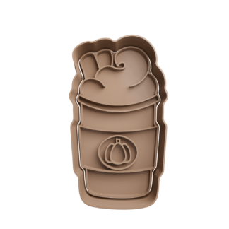 Vaso de Café Latte para Llevar Cute Cortador de Galletas