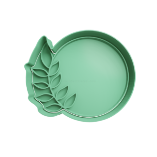 Circulo con Hojas Cortador de Galletas