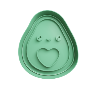 Aguacate Cute Cortador de Galletas