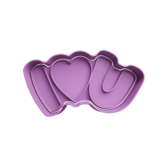 I Love U Cortador de Galletas