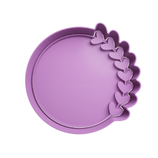 Circulo con Corazones Cortador de Galletas