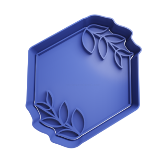 Hexagono con Hojas Cortador de Galletas