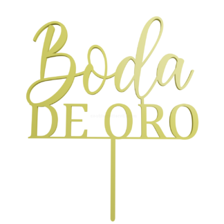 Boda de Oro Topper Cake