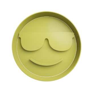 Emoticono Con lentes de Sol Cortador de Galletas
