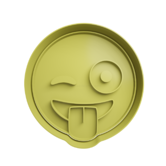 Emoticono Giñando el Ojo Cortador de Galletas