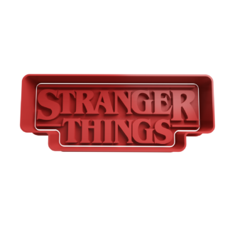 Stranger Things Logo Cortador de Galletas