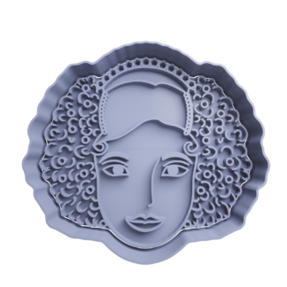 Mujer Panameña con Tembleques de Galletas