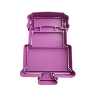 Torta con etiqueta Cortador de Galletas