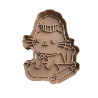 Gato Cocinero Cortador de Galletas