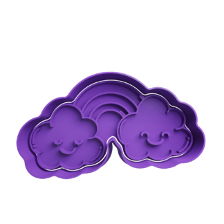 Nube con Arcoiris Cortador de Galletas