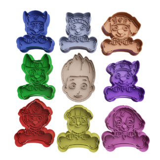 Set Paw Patrol con Huesos Cortador de Galletas