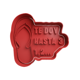 Chancla -Te doy hasta 3 Cortador de Galletas