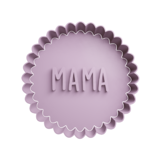 Mama en Circulo Ondulado Cortador de Galletas