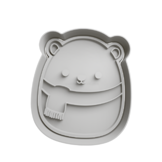 Squishmallows Brooke Oso Polar Cortador de Galletas